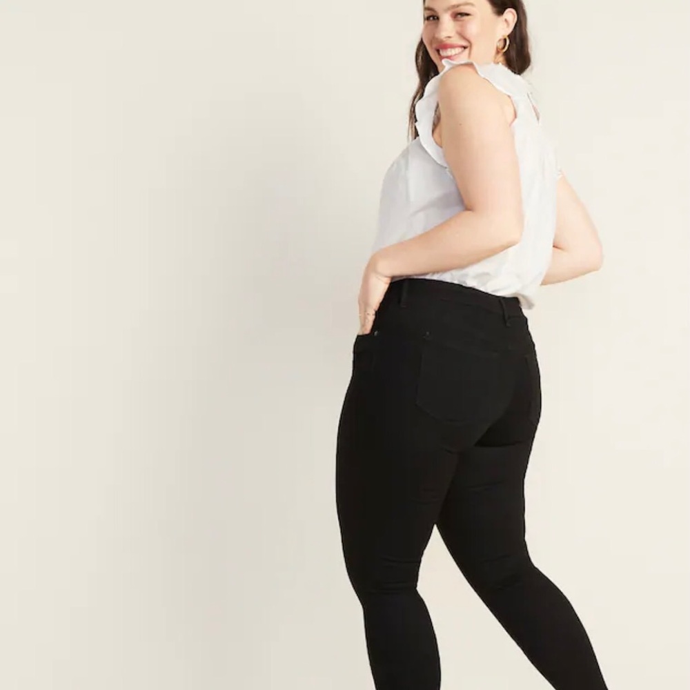 Old navy black skinny rock star jeans